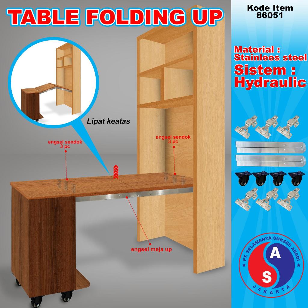 Engsel Meja Lipat Atas Table Fold UP Winston Termurah