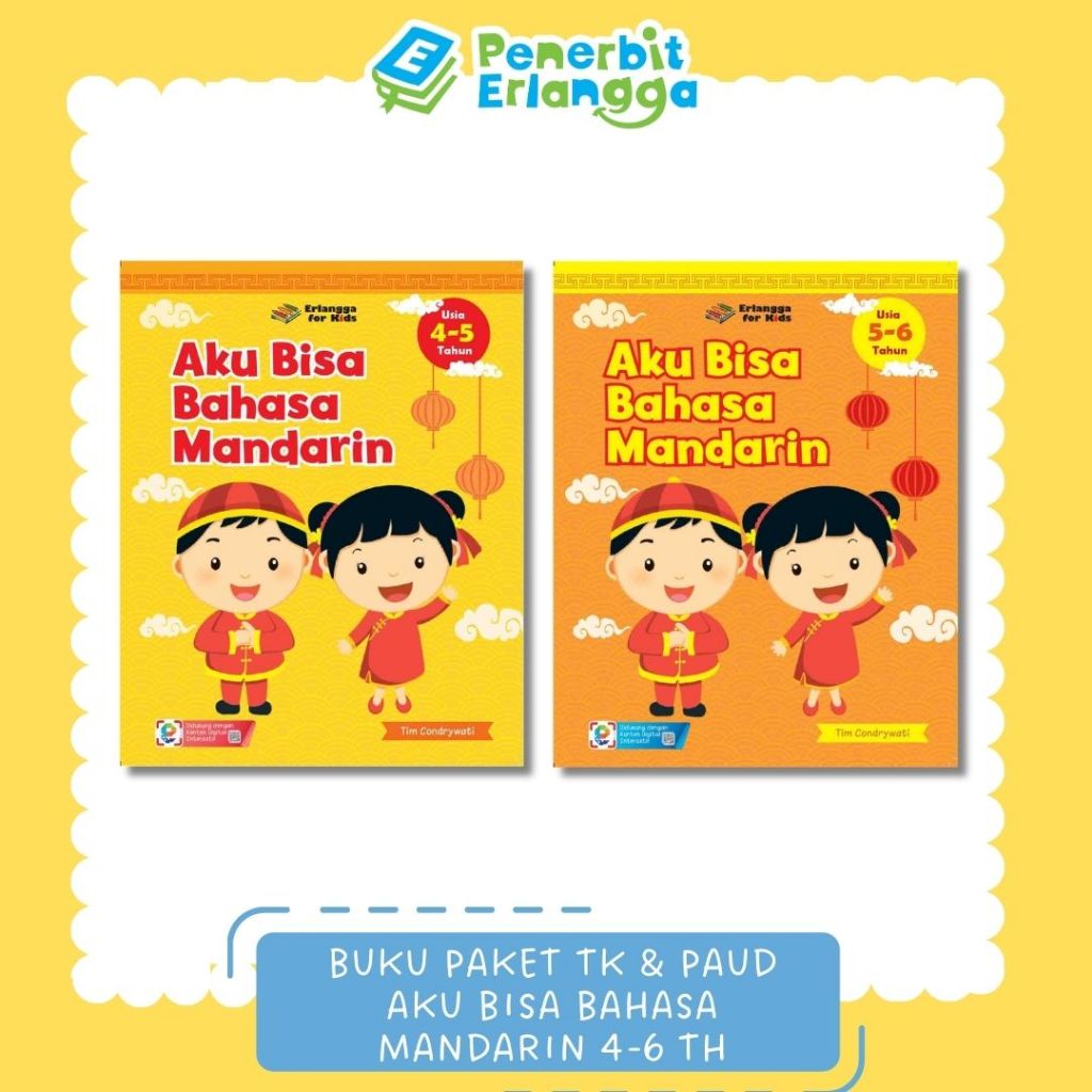 [Erlangga] Buku Aktivitas Anak: Aku Bisa Bahasa Mandarin
