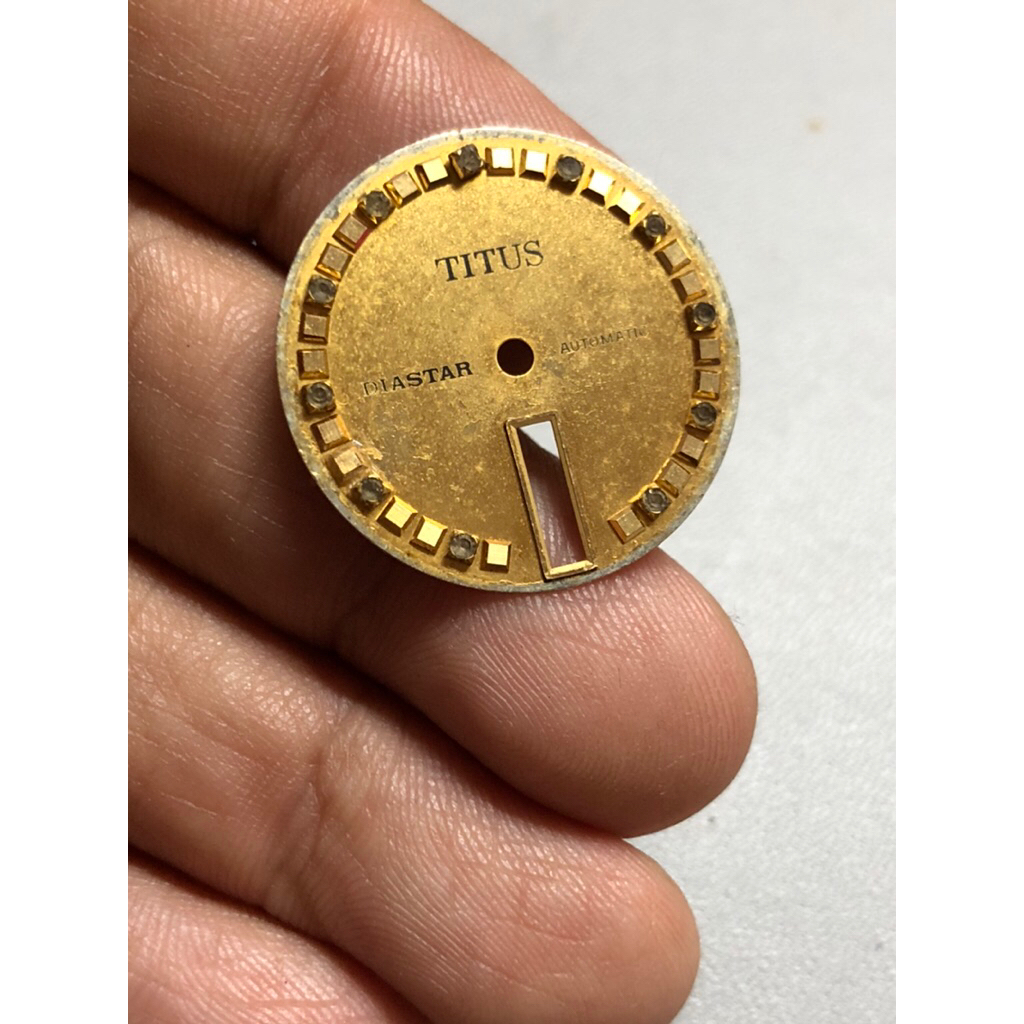 dial jam tangan titus original vintage