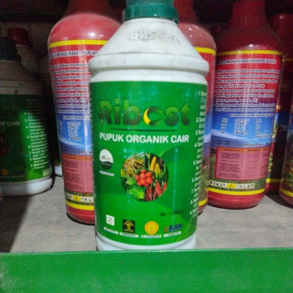 obat pertanian pupuk organik cair ribost 1L