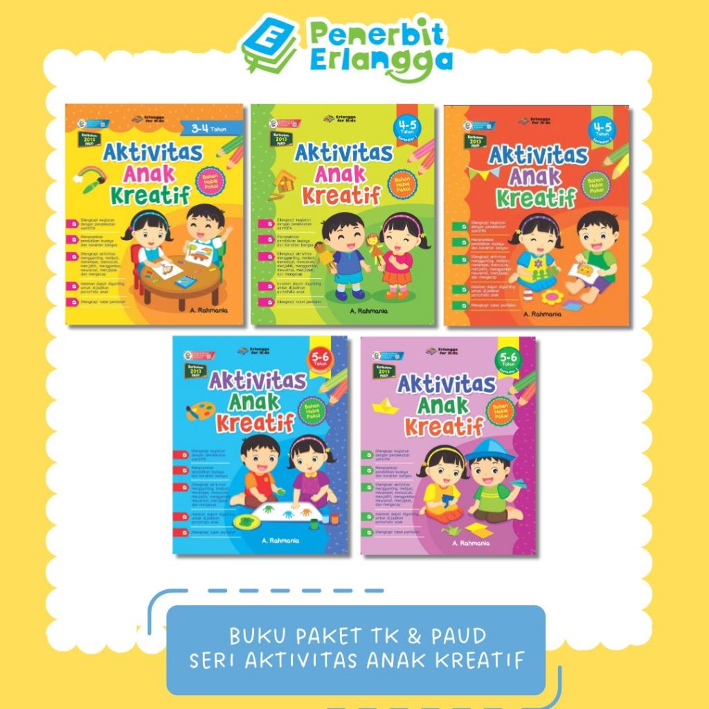 [Erlangga] Buku Aktivitas Anak: Aktivitas Anak Kreatif