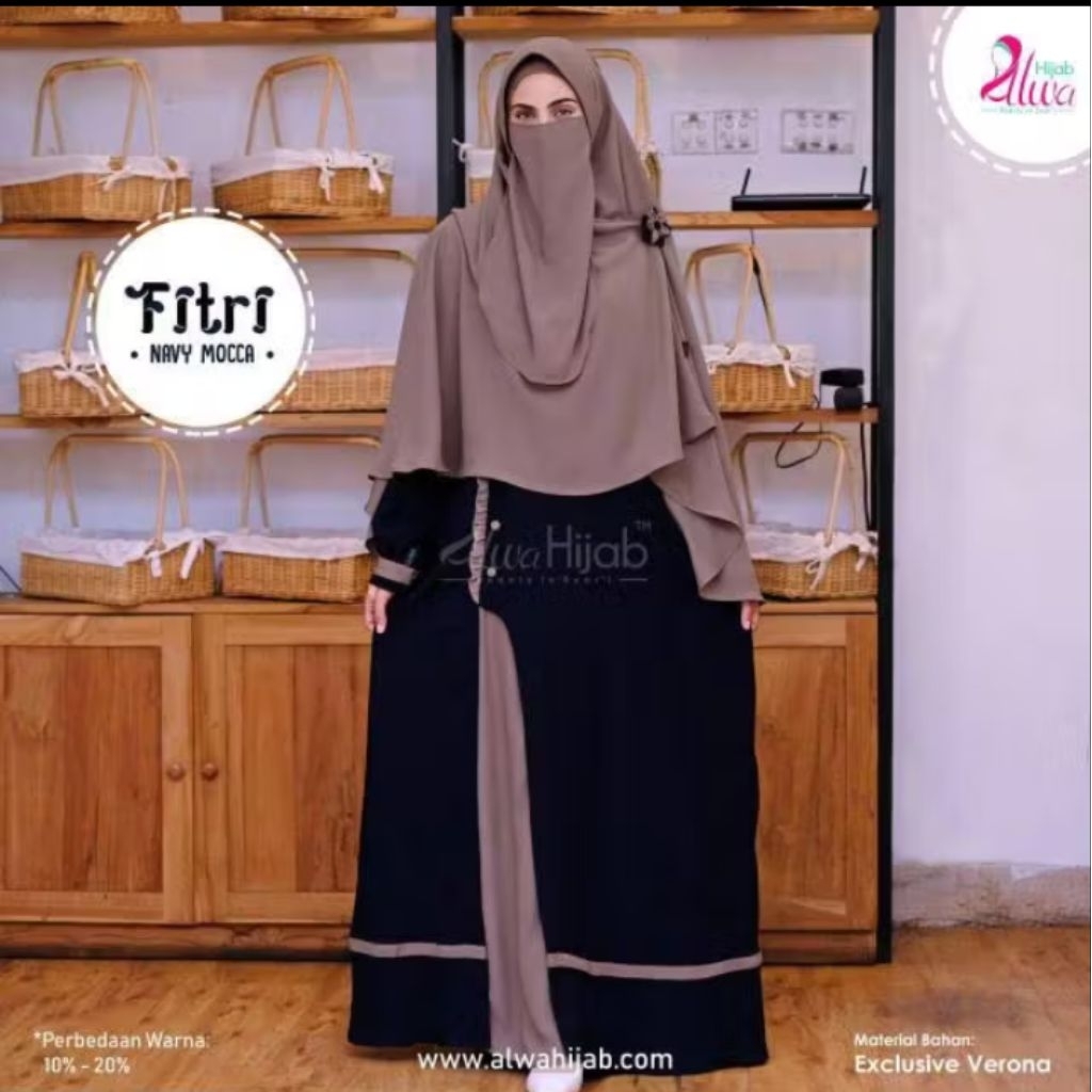 Preloved Gamis set khimar tanpa cadar by Alwa Hijab