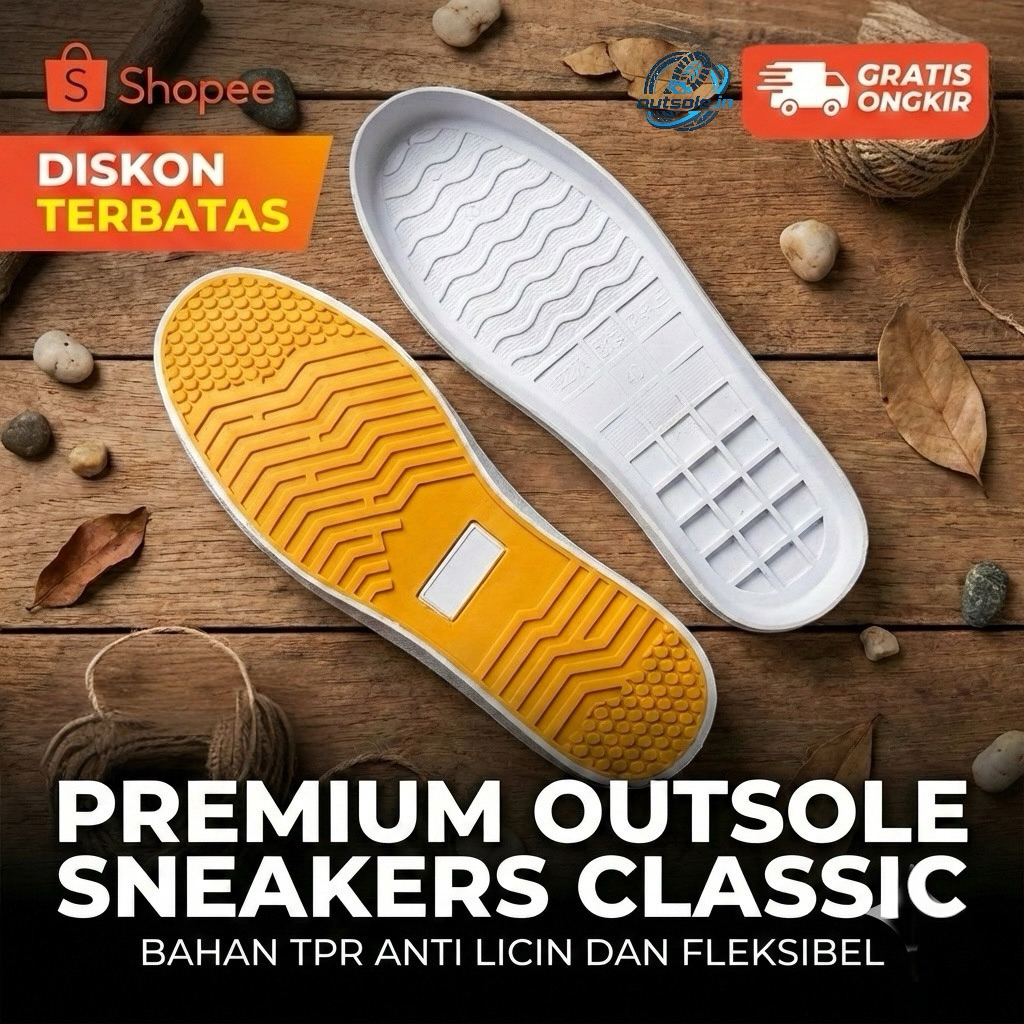 Outsole Sepatu Casual Classic Sneakers Vans TPR