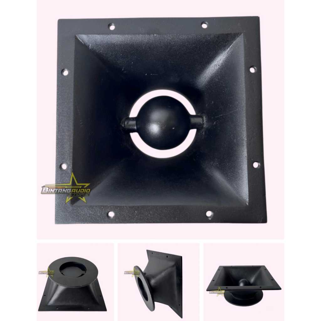 Corong Middle RUDAL 6inch Diral Ukuran 22x22 Horn Middle 6'' Untuk Speaker Mid 6 inch Bahan Cor Dira