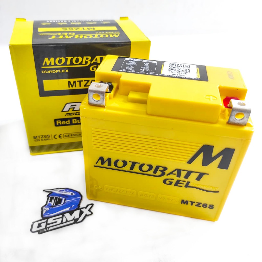 AKI BATERAI MOTOBATT GEL MTZ6S KLX BF DTRACKER CRF VARIO 150 VARIO 125