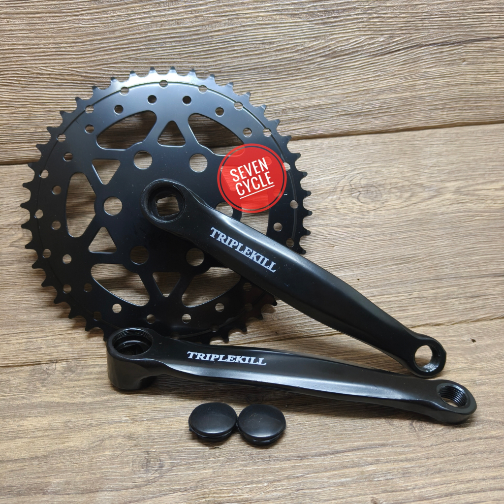 Crank Gear Gir Sepeda 44T Fixie Model Bubble TRIPLEKILL Besi Sepeda Crank Sepeda Fixie Single Speed