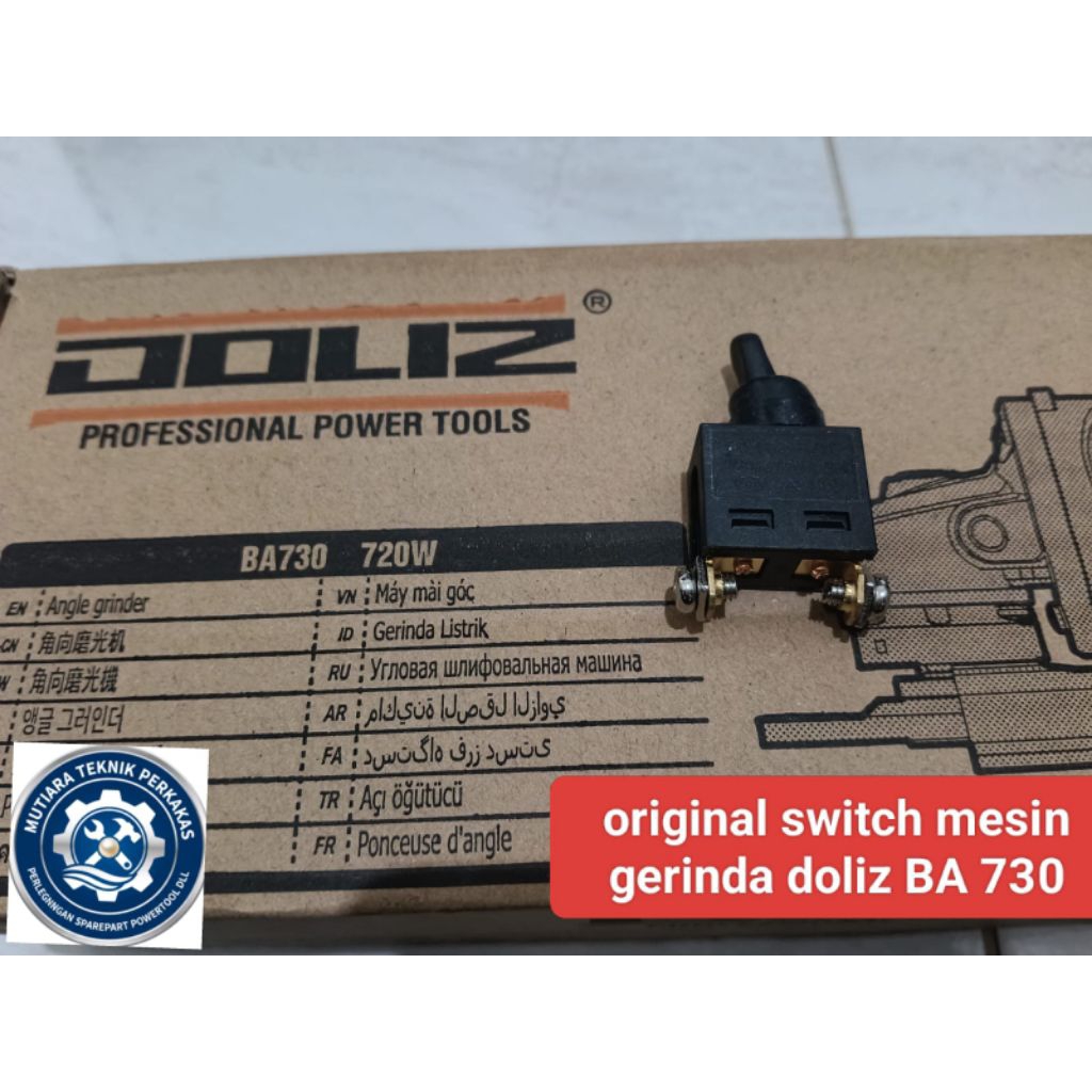 original switch mesin gerinda doliz BA 730