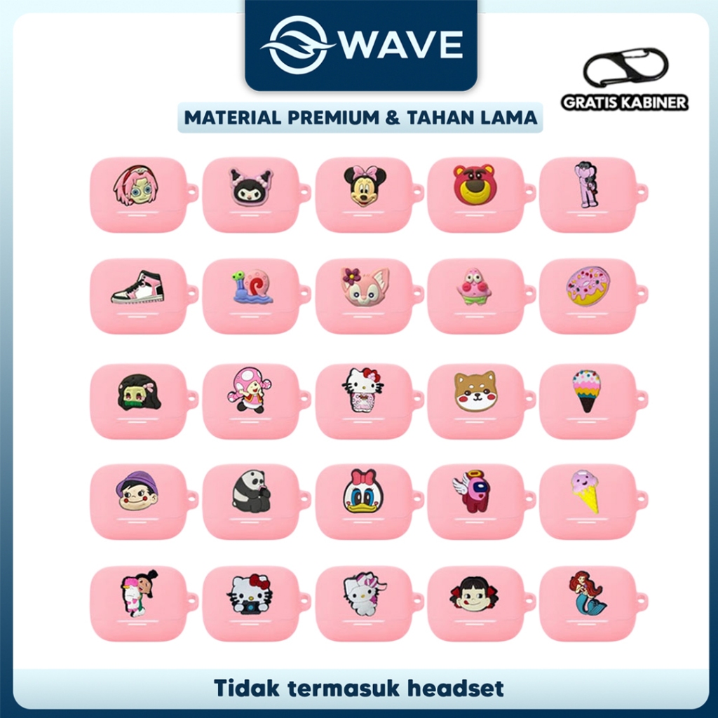 [KD] Soundcore K20i Karakter Premium Softcase Soundcore K20i & Jibbitz Lucu KD01