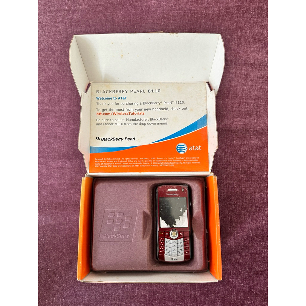 Blackberry Pearl 8110 Red AT&T