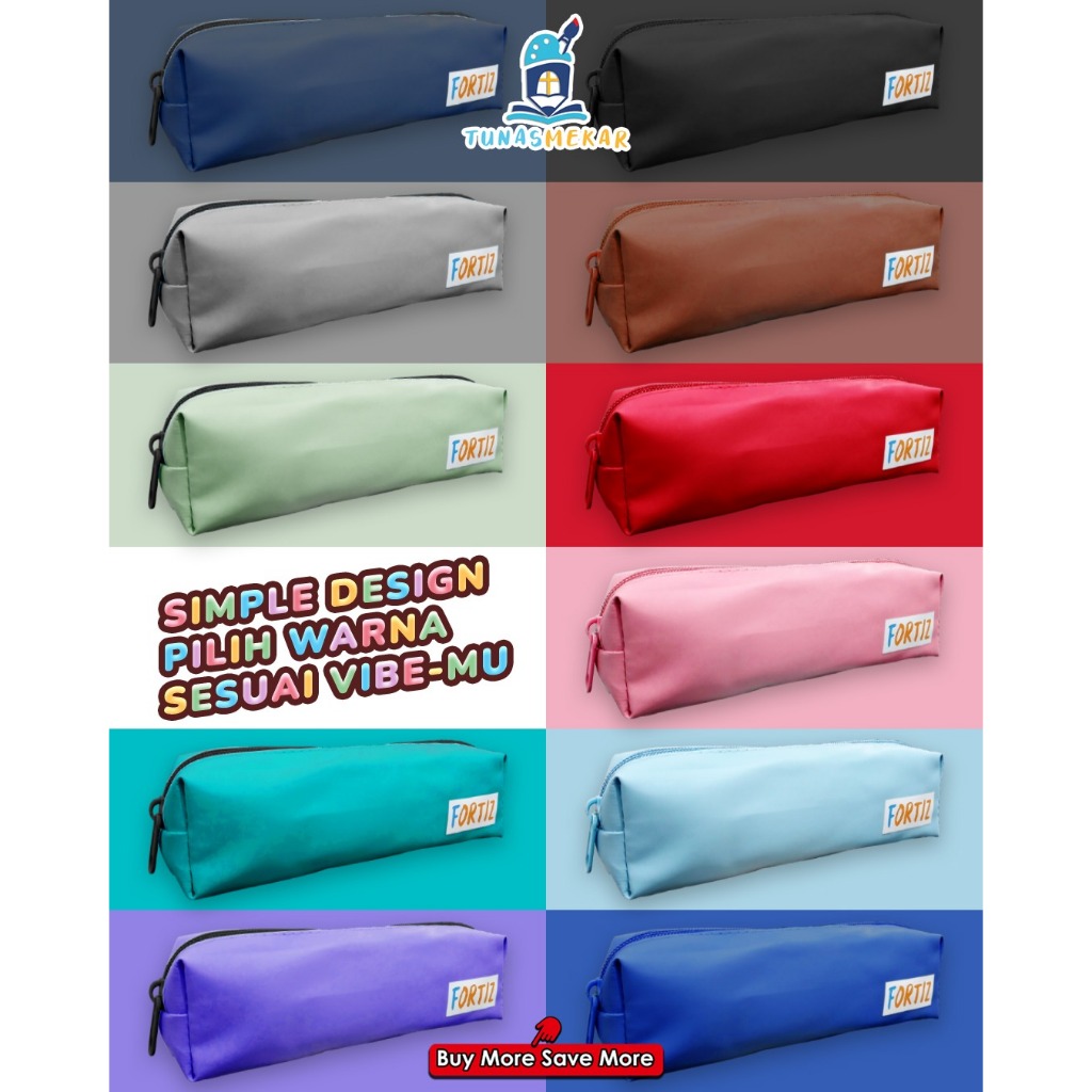 Fortiz Pencil Case Polos - Tempat pensil fortiz polos