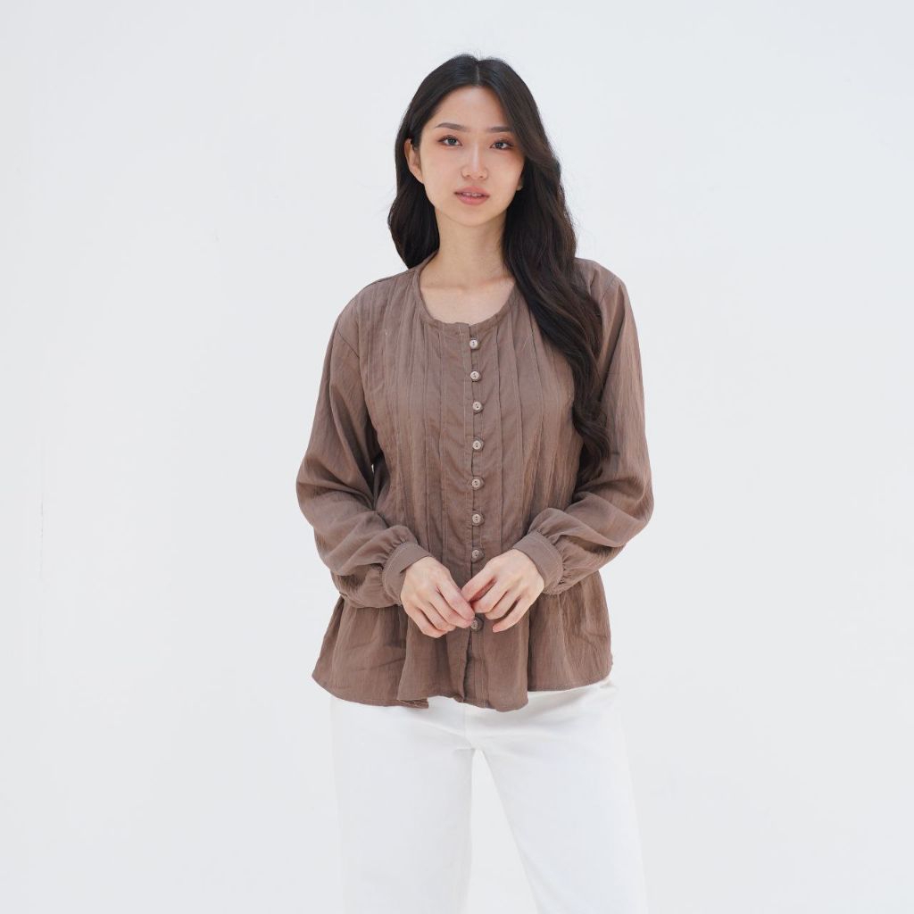 Atasan Wanita Korean Style Blouse Tiffany