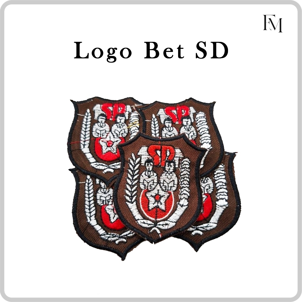 (1 HARI JADI)BORDIR BET SD|| Bet Saku Sekolah SD||Bet Seragam Sekolah