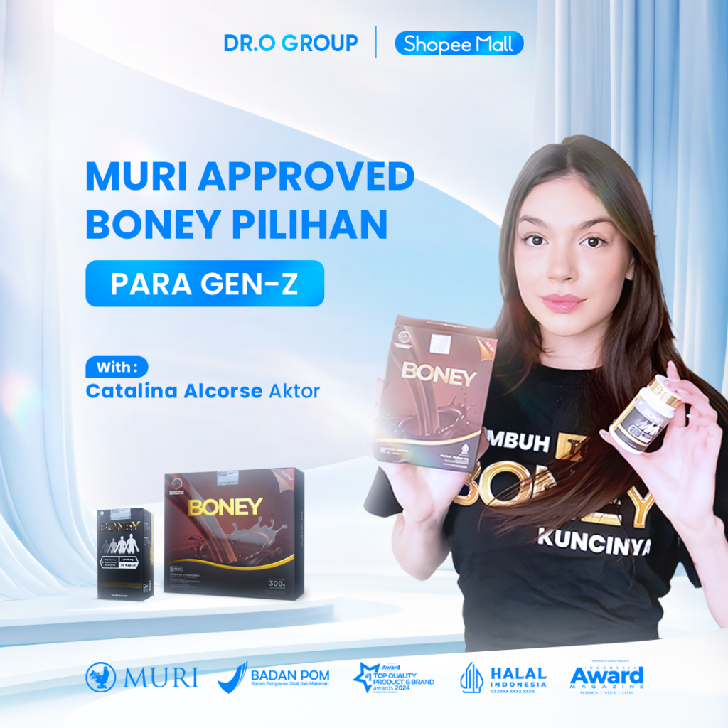 Boney dan Susu Boney - Tinggi Ideal Dengan Boney Herbal/ Obat Peninggi Badan Terpercaya/ Tinggi Bada