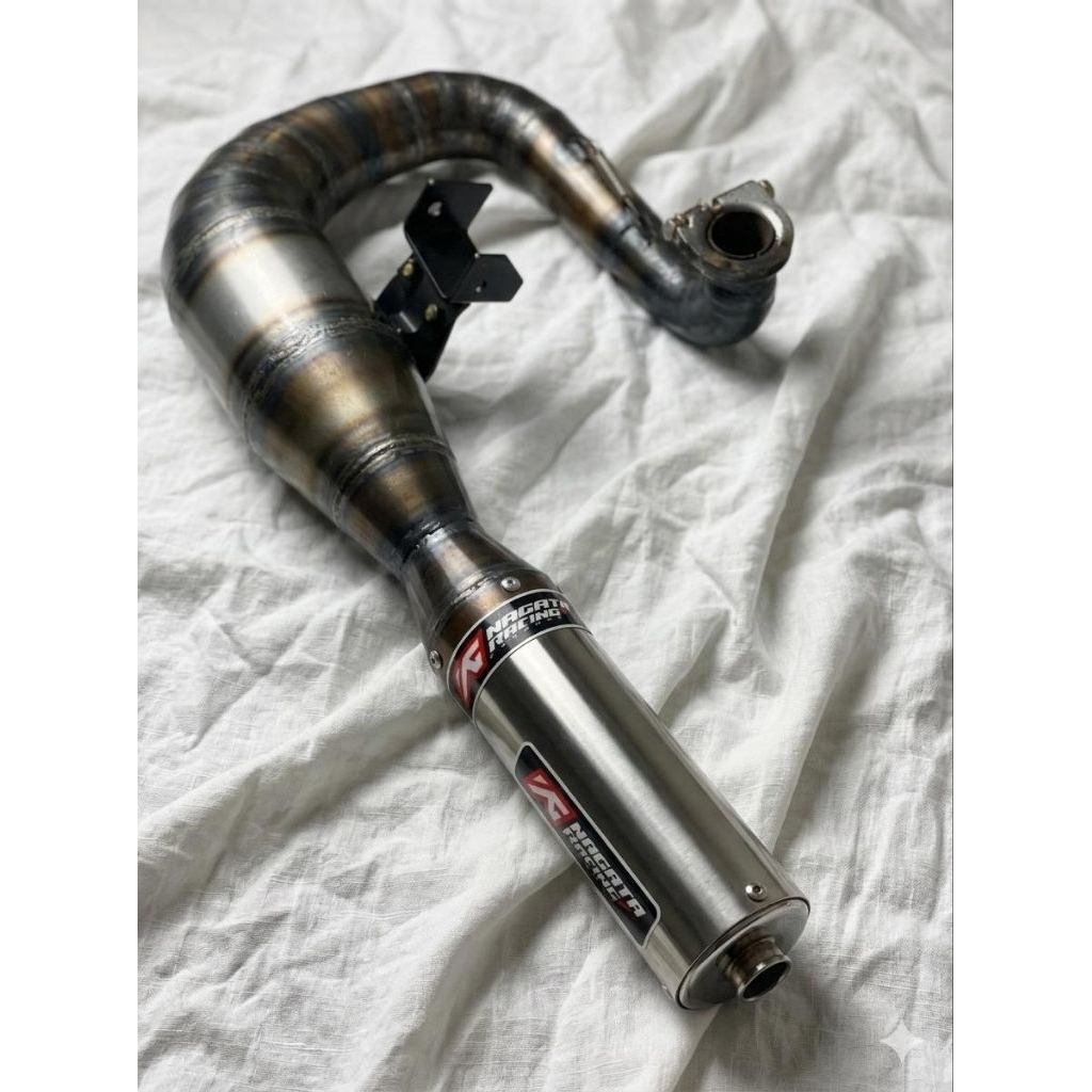 knalpot vespa 2tak buang kiri type JL sporty Tune up FFA BFA nagata exhaust high performance silince