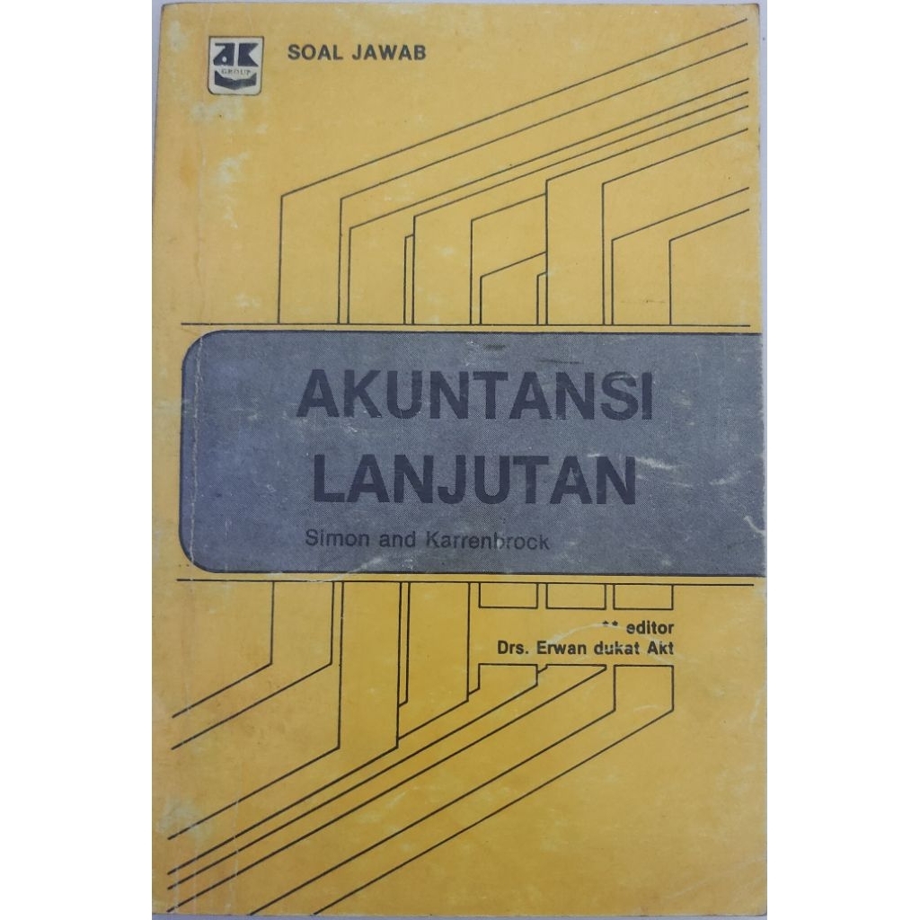 BUKU AKUNTANSI LANJUTAN BEKAS ORIGINAL
