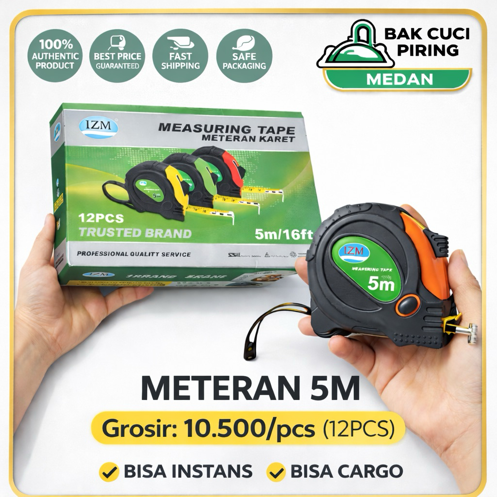 METERAN TUKANG 5 METER/ METERAN 5 METER/METERAN IZUMO 5 METER