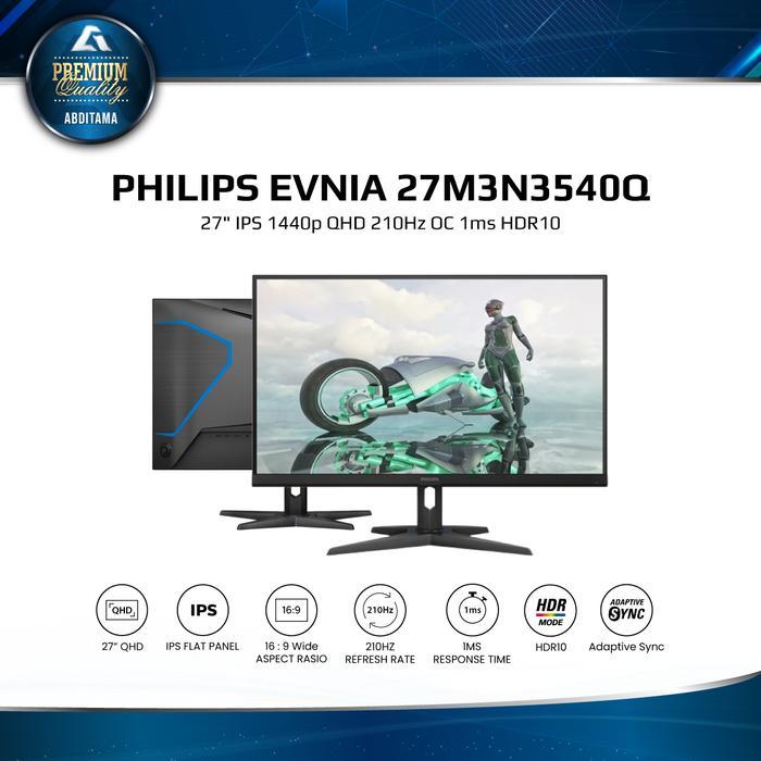 Monitor Philips Evnia 27M3N3540Q - 27" Fast IPS W-LED QHD 210Hz 1ms - Philip 27M3N3540Q