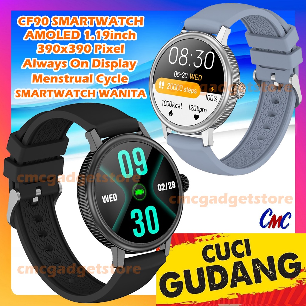 CF90 Smartwatch AMOLED Display 1.19inch Always On Display Watch