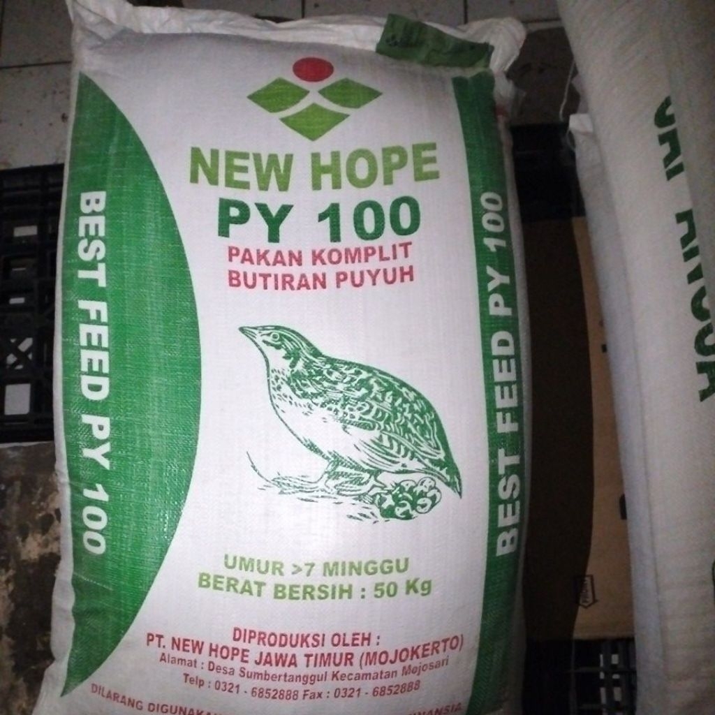 New Hope PY100 Pakan PUYUH Petelur 5KG - 10 KG