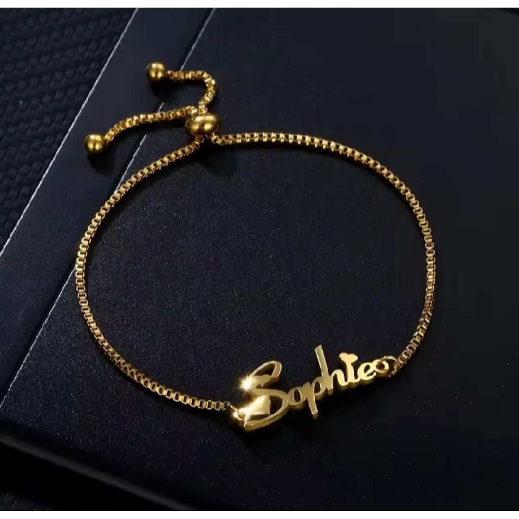 gelang nama ukir arab serut