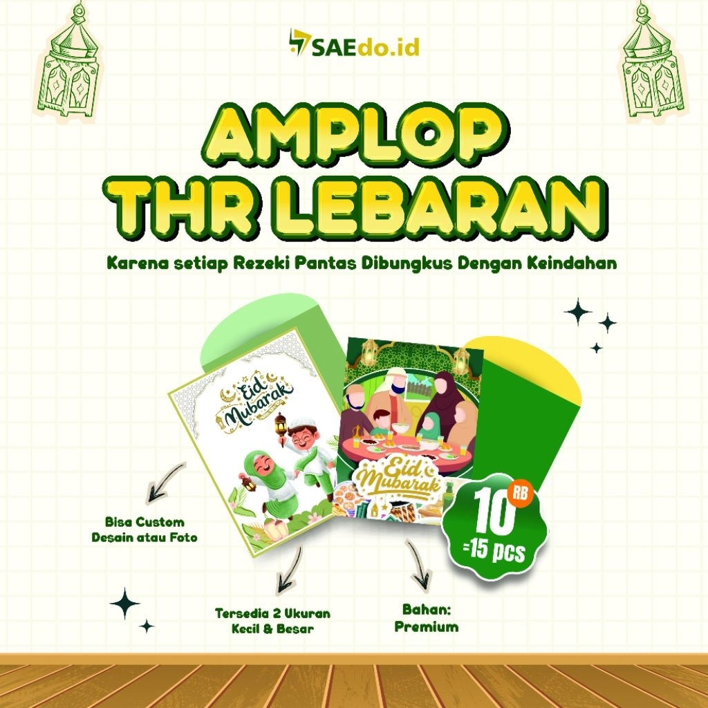 AMPLOP/ANGPAU THR LEBARAN | CUSTOM/ DESAIN READY