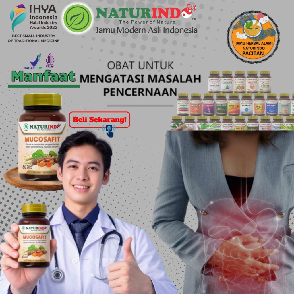 Obat Asam Lambung Herbal Asam Lambung Maag Gred Herbal Mucosafit Naturindo