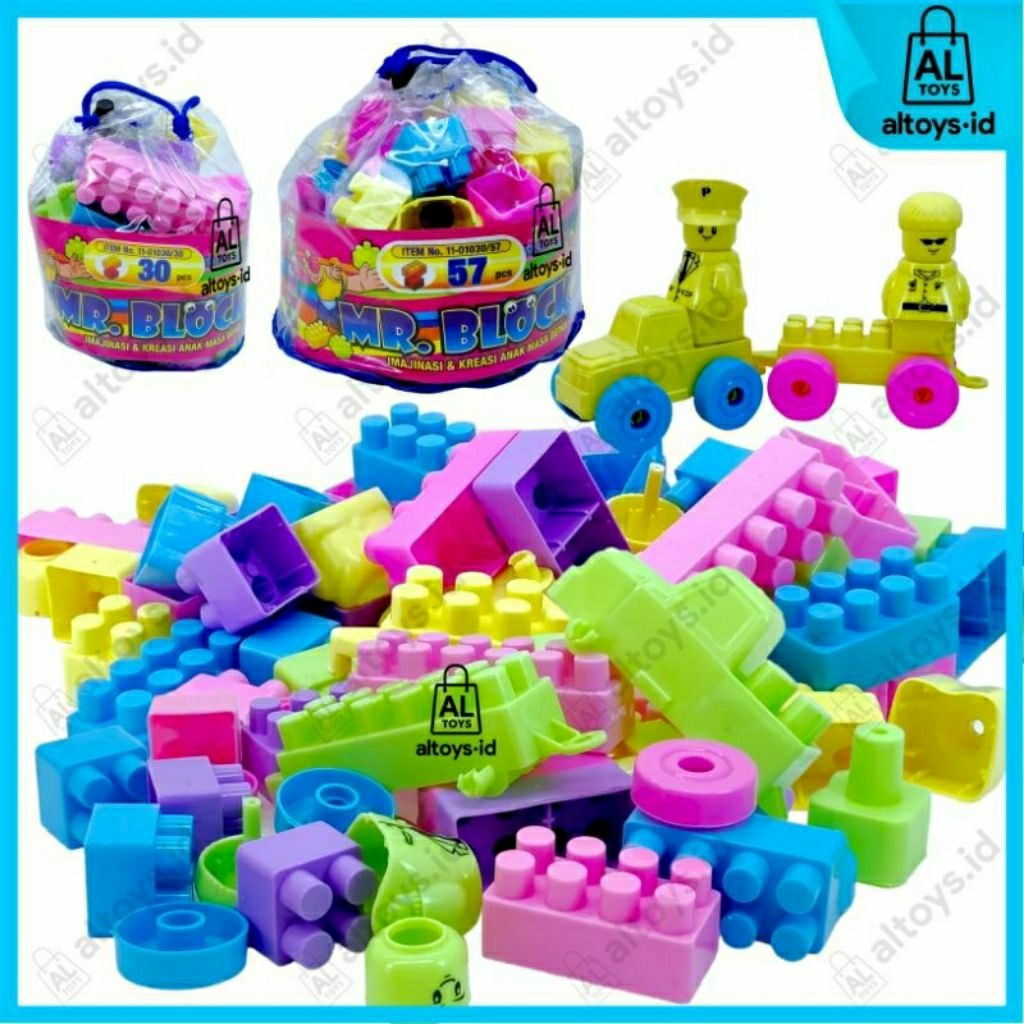 mainan edukasi anak bongkar pasang lego