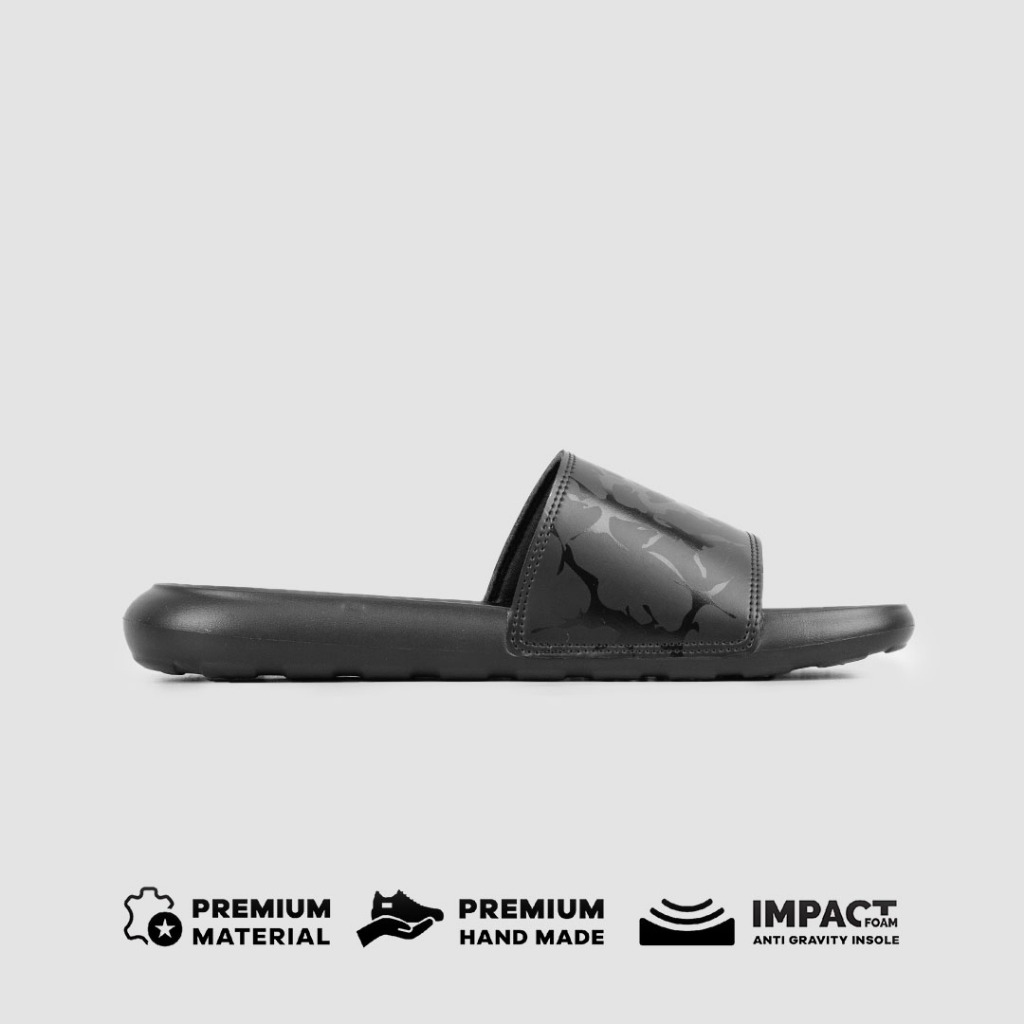 LEO RICHIE - Sandal Pria Wanita Samara Triple Black