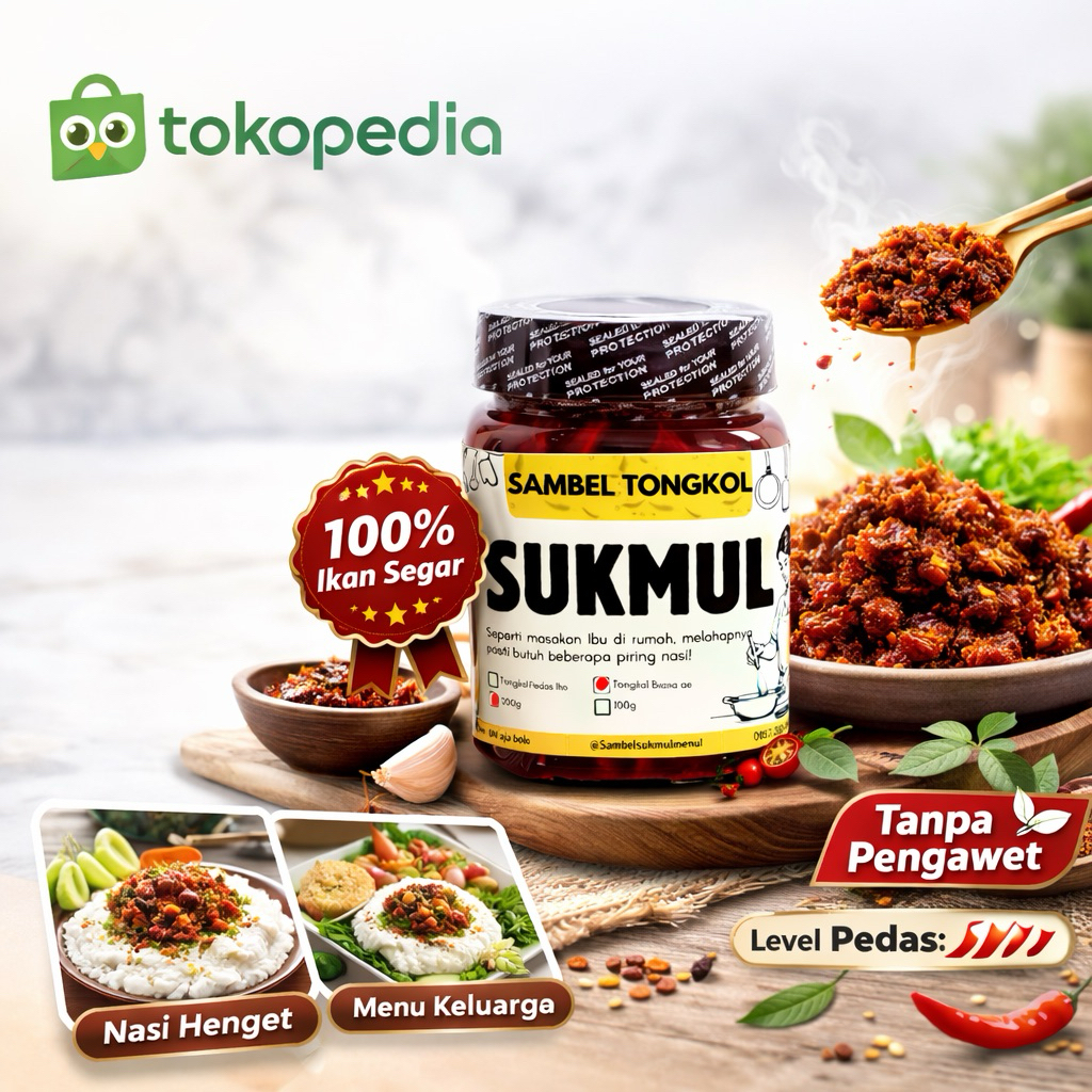 SAMBEL TONGKOL MENUL (ORIGINAL / PEDAS)