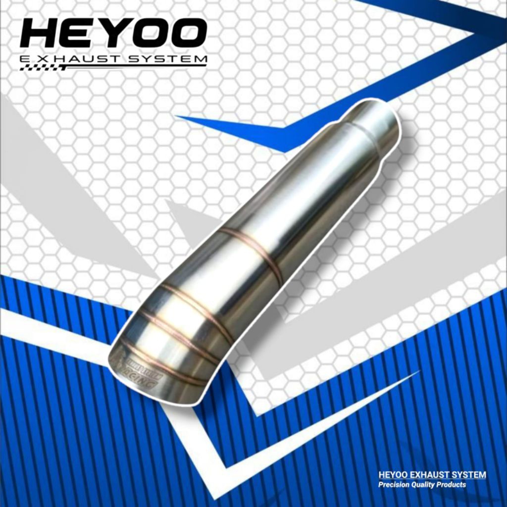 KNALPOT JS RACING FULL STAINLESS INLET 2INCH UNTUK L300 DAN BISA BUAT MOBIL BENSIN