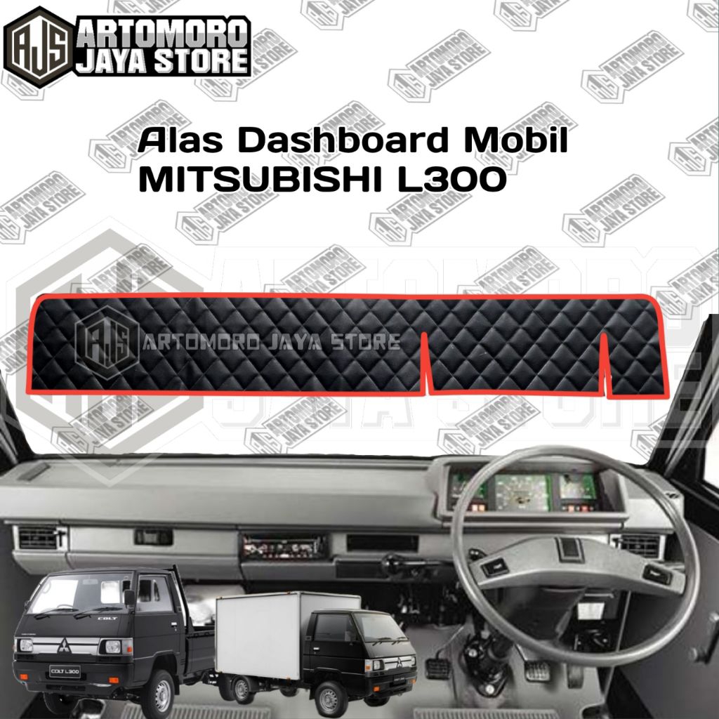 Alas / Cover Dashboard Kulit Sintetis Mitsubishi L300 Motif Wajik Kombinasi Warna Bervariasi Rapih..
