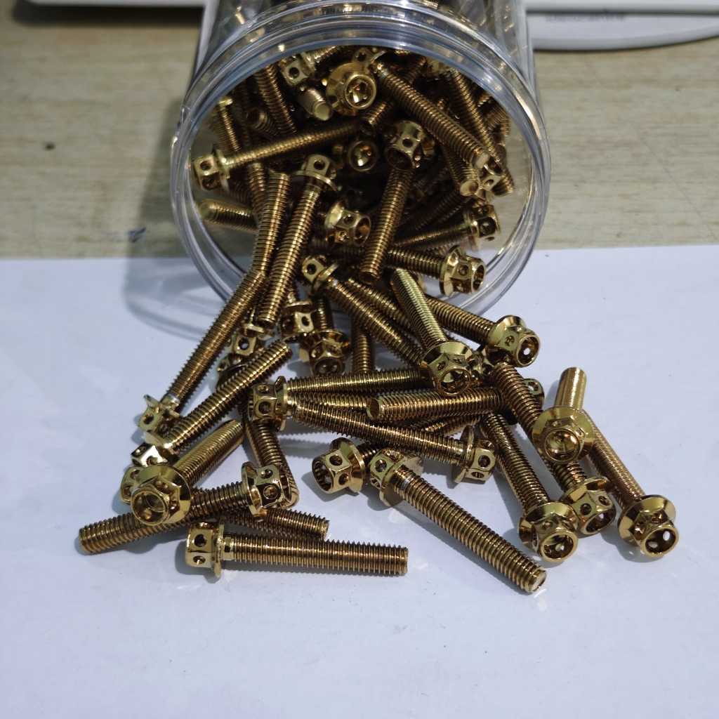 BAUT PROBOLT M6 X35 DRAT BAUT 10 X 3,5CM GOLD