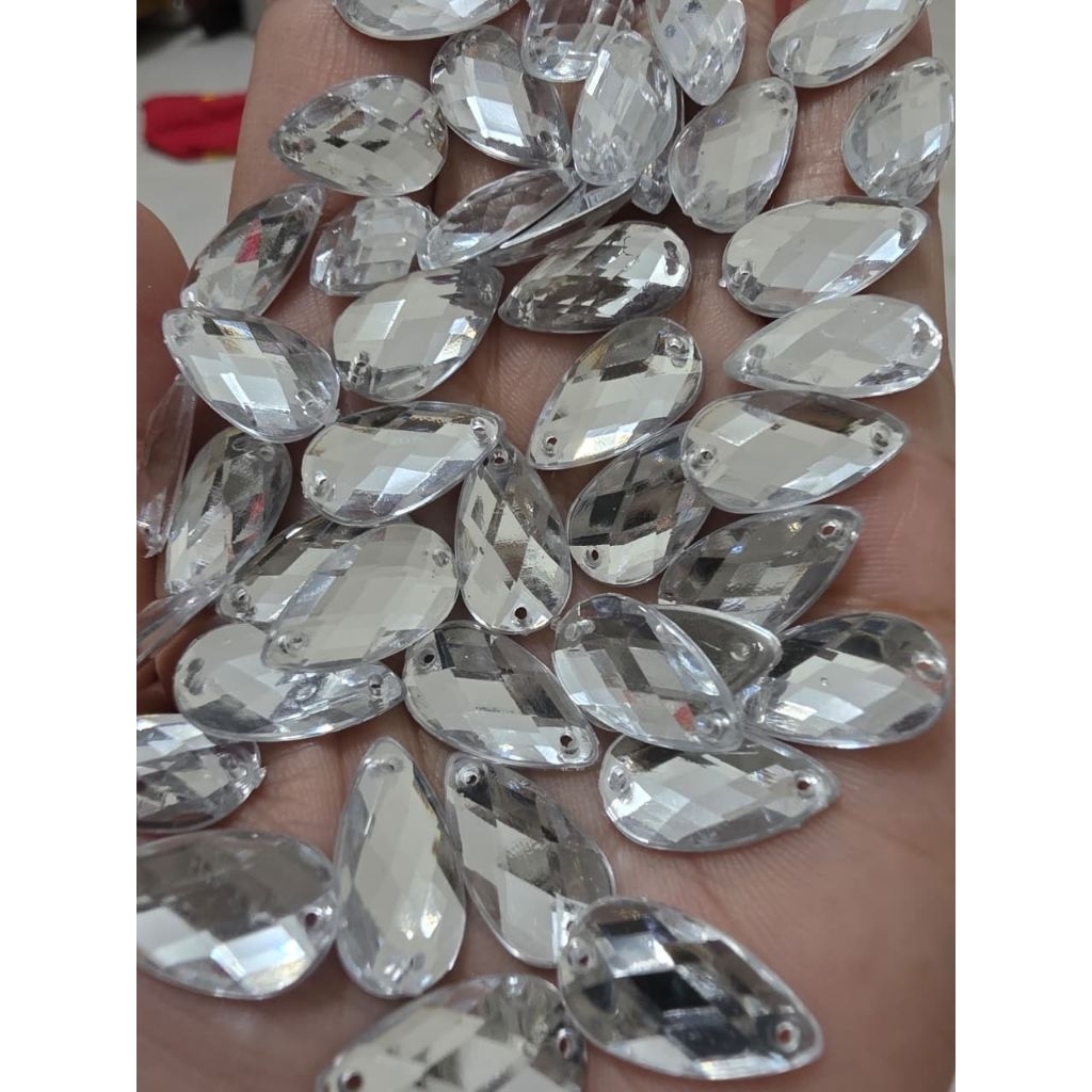 payet tetes / DIAMOND payet BESAR ukuran 9x17mm / payet Taiwan