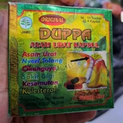 kapsul duppa original asam urat