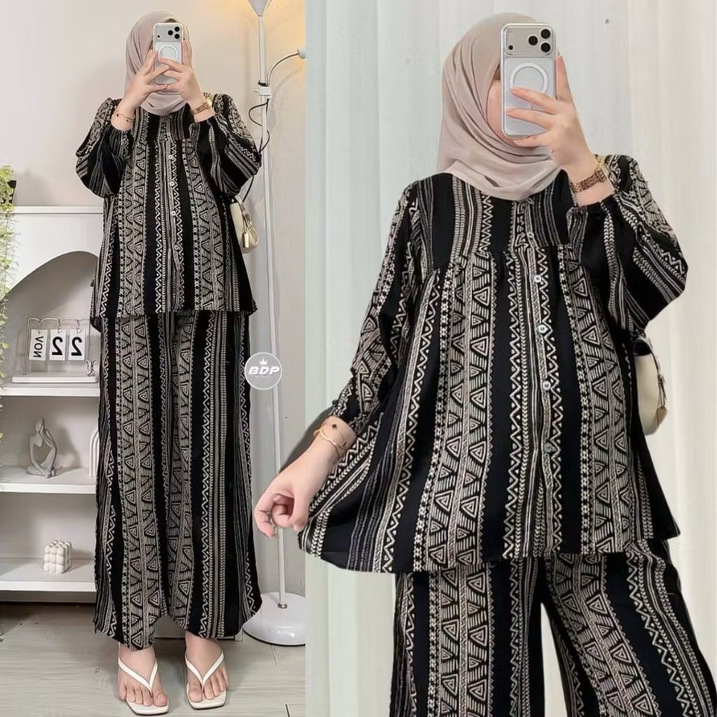 Setelan Piyama Baju tidur arab | Piyama Arab resleting | One set rayon