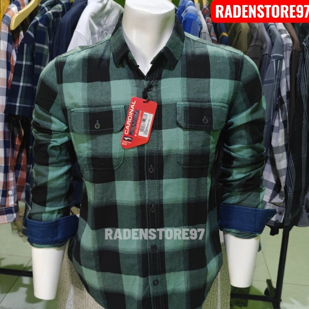 KEMEJA CARDINAL JEANS ORIGINAL SLIMFIT LENGAN PANJANG