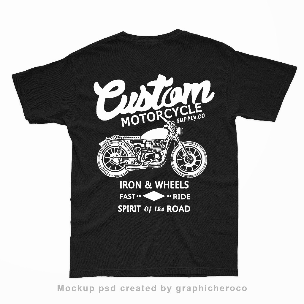 Kaos Pria Kata Kata Anak Motor Custom Japstyle Regular Size Distro Katun