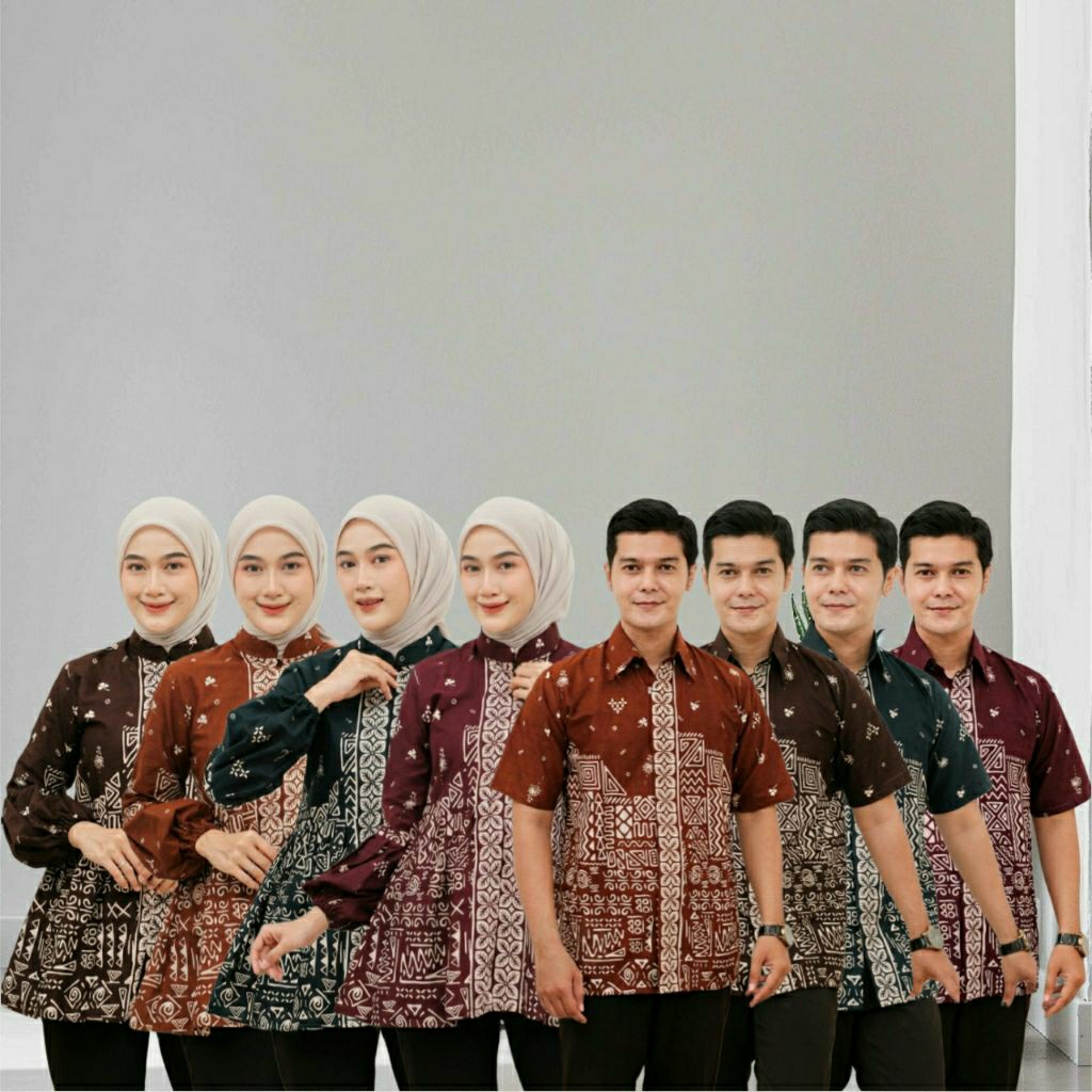Blouse & Hem batik lengan pendek, Motif amanda