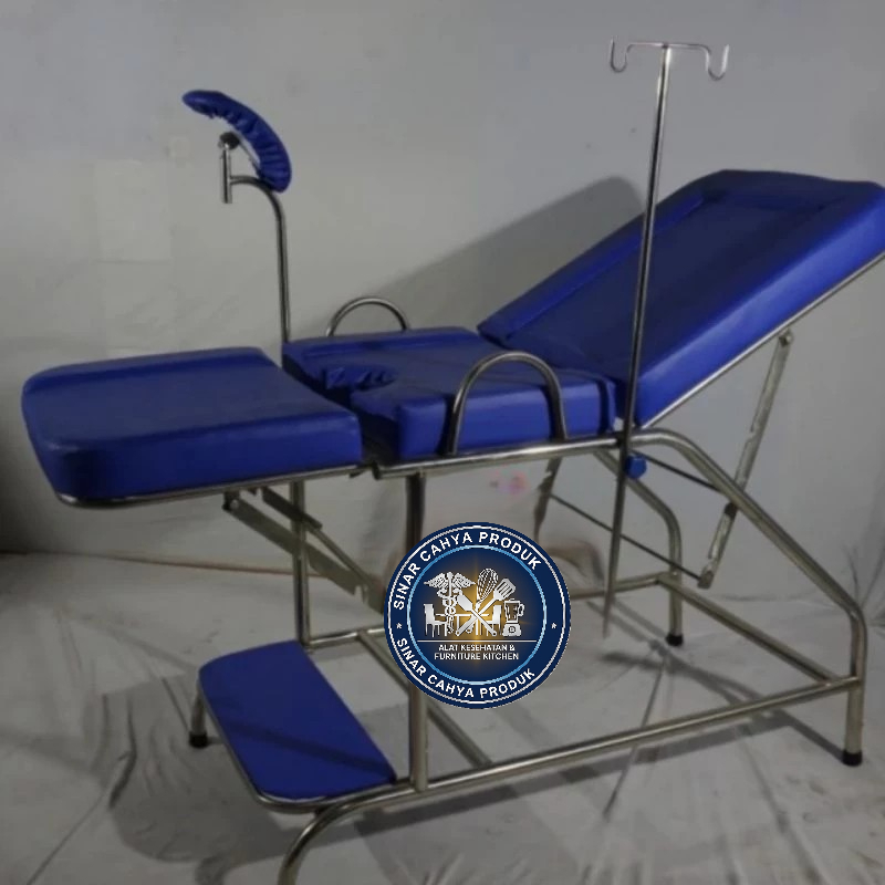Kursi obgyn pipa stainless/Kursi obgyn stainless/Kursi obgyn/Bed obgyn