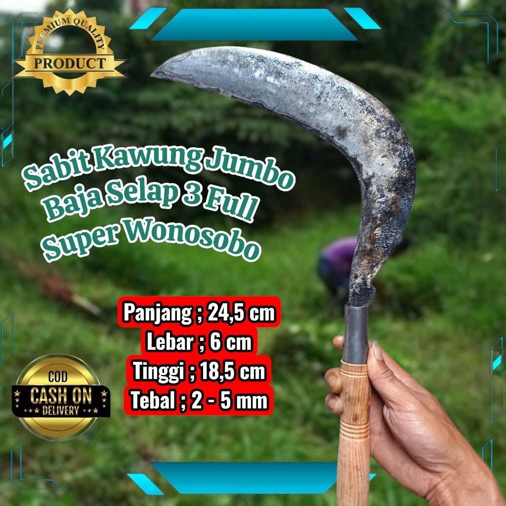 Sabit Arit Kawung Pengaritan Baja Isen Selap 3 Lapis Full Super AM19 Wonosobo