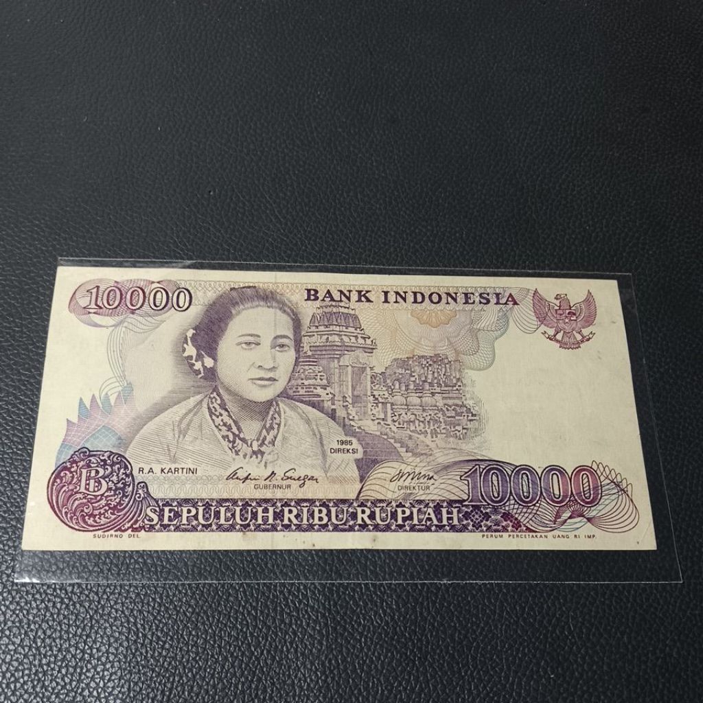 Uang kuno 10.000 kartini tahun 1980 prefik solid LLL dan JJJ