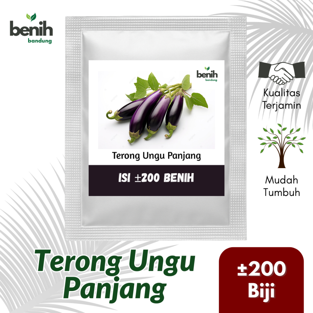 Benih Terong Ungu Panjang Bibit Sayuran Terung 200 Biji
