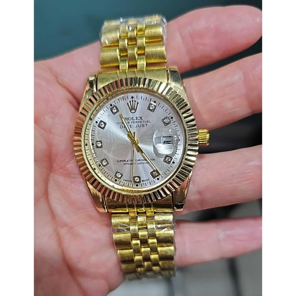 Bayar di tempat Jam tangan pria tali rantai / jam tangan formal dan fashion pria rantai / jam tangan