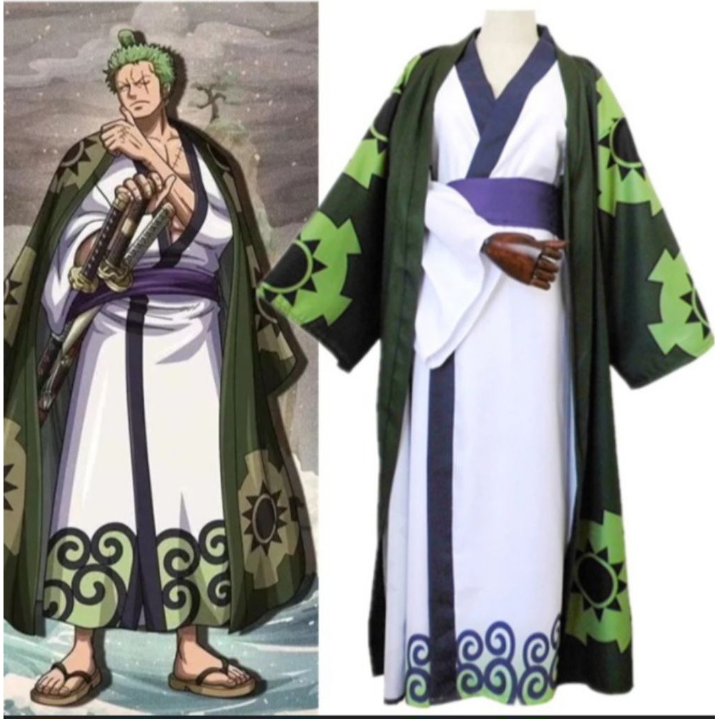 Preloved baju cosplay Zoro Wano