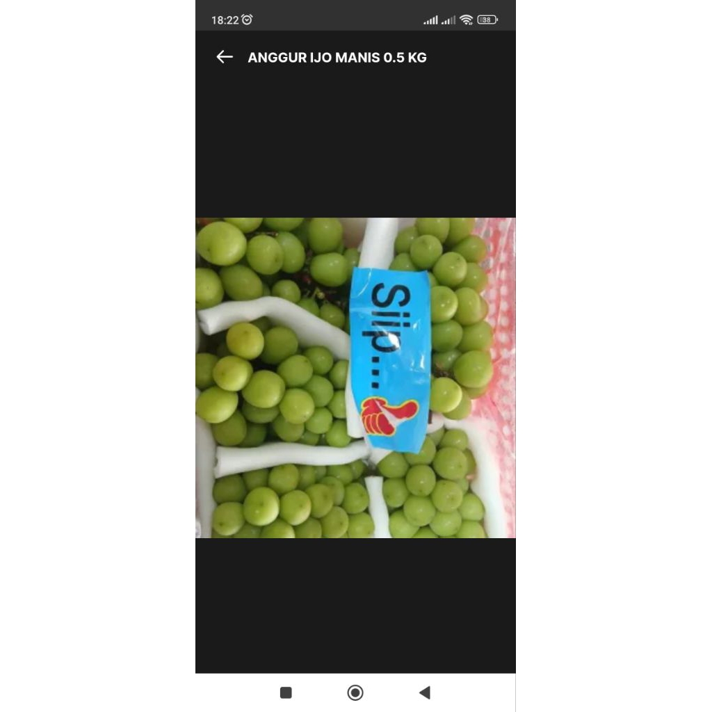 ANGGUR IJO TANPA BIJI MANIS
