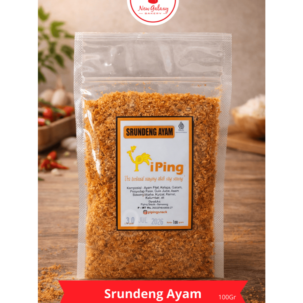 SERUNDENG AYAM SUWIR 100 GRAM/pedas manis gula jawa /GURIH ayam goreng suwir