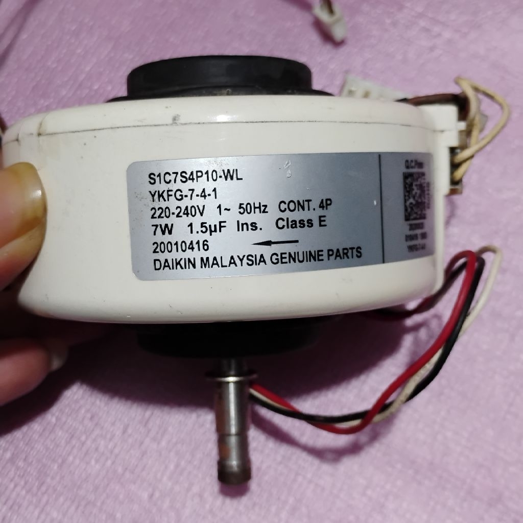Dinamo fan motor ac Daikin Malaysia fan indoor ac daikin