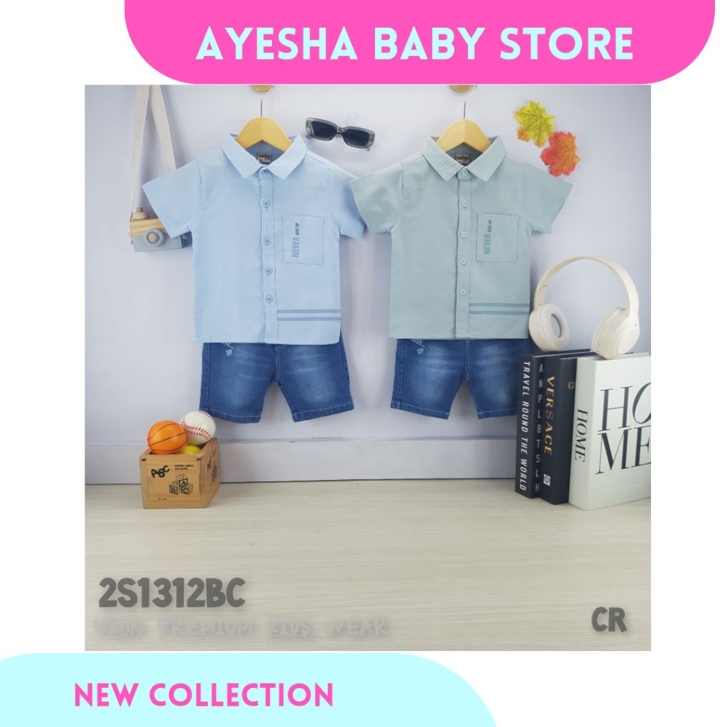 AYESHA Setelan Kemeja Uson Anak Cowok