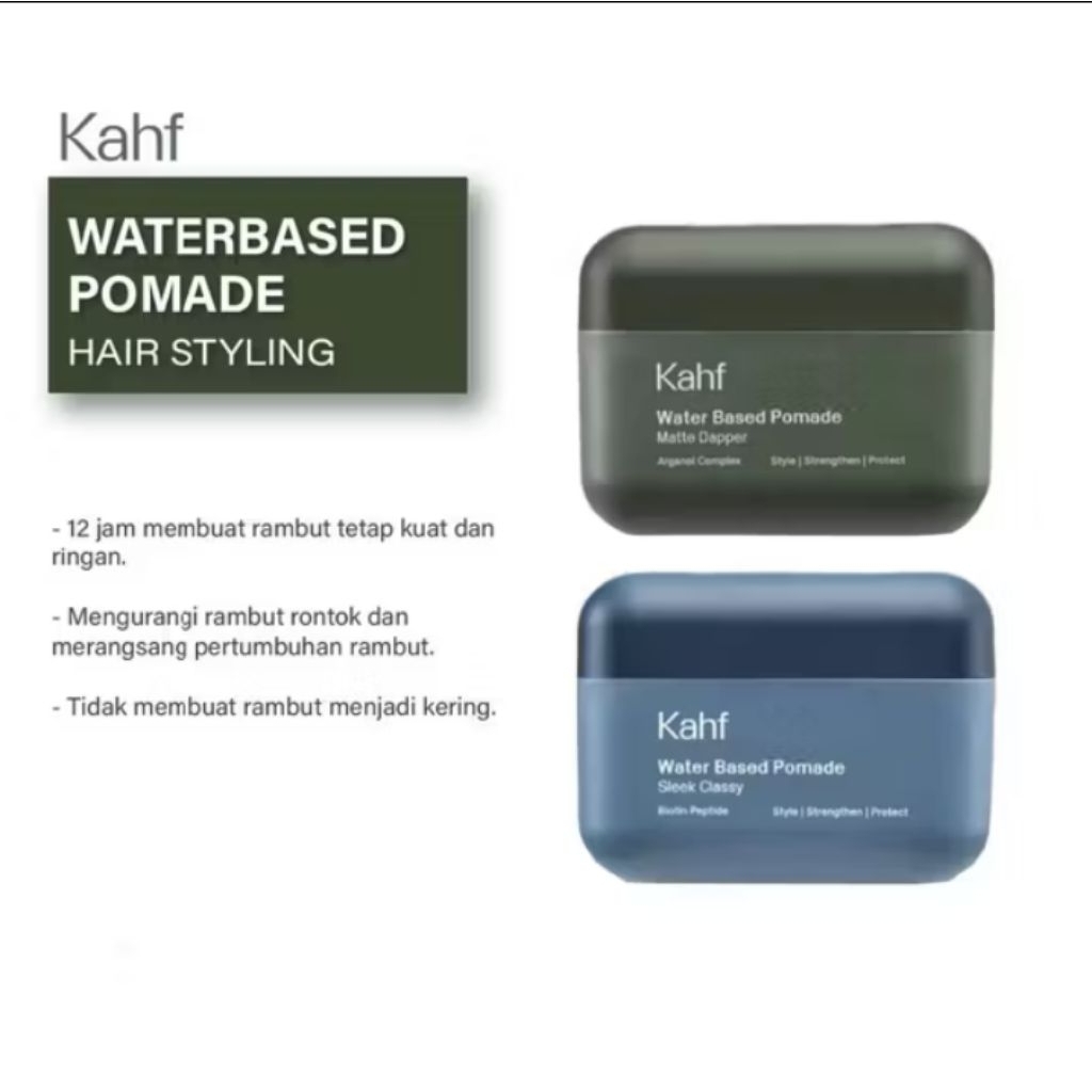Kahf Water Based Pomade 70 - Minyak Rambut