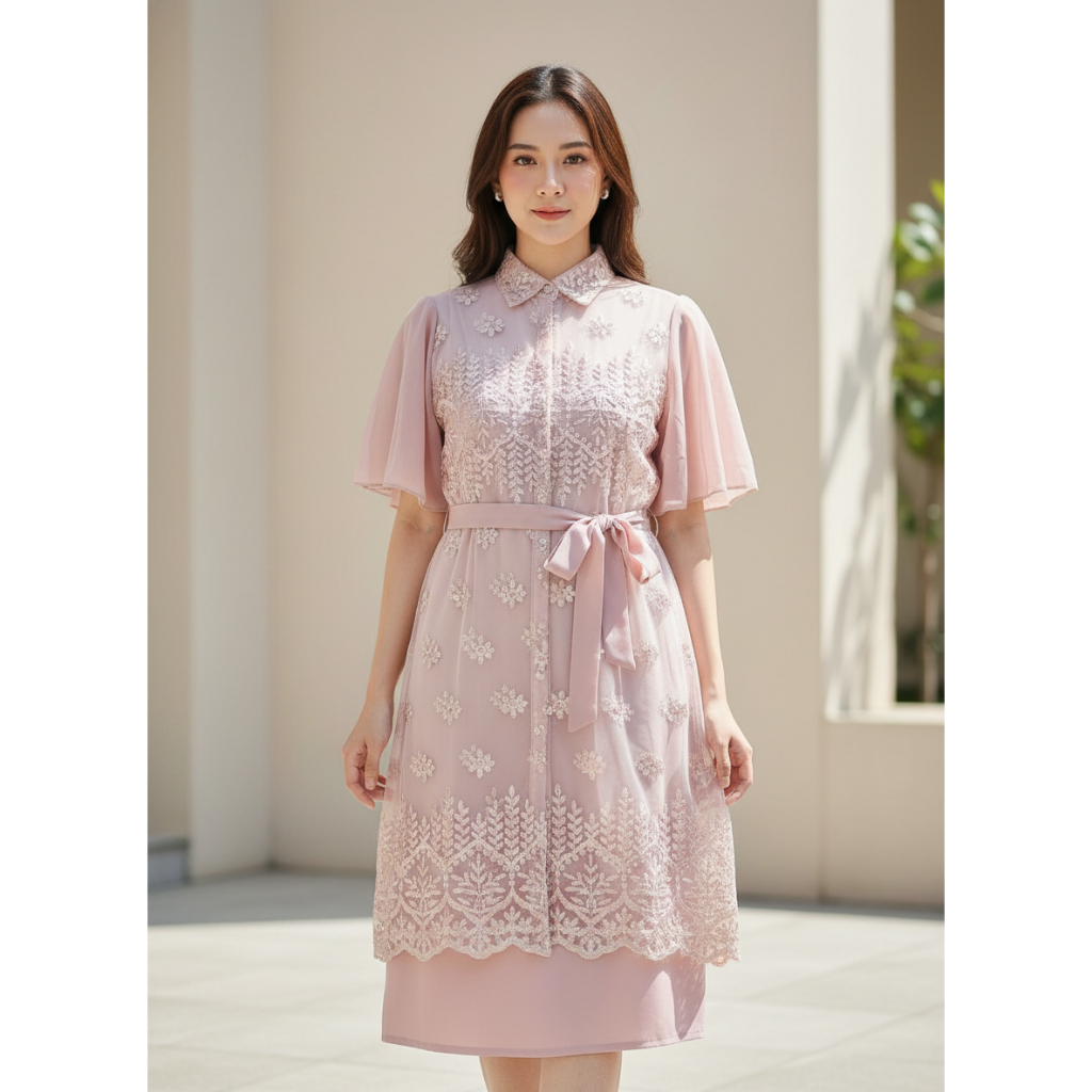 Long Brokat Amora | Outer Brokat Stylist & Kekinian by Batik Benang Ratu